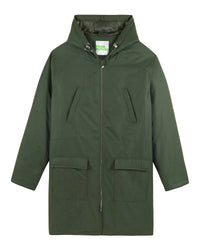 Parka zippée à capuche - Kaki