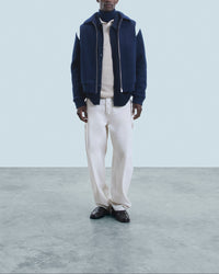 Veste teddy en laine - Navy