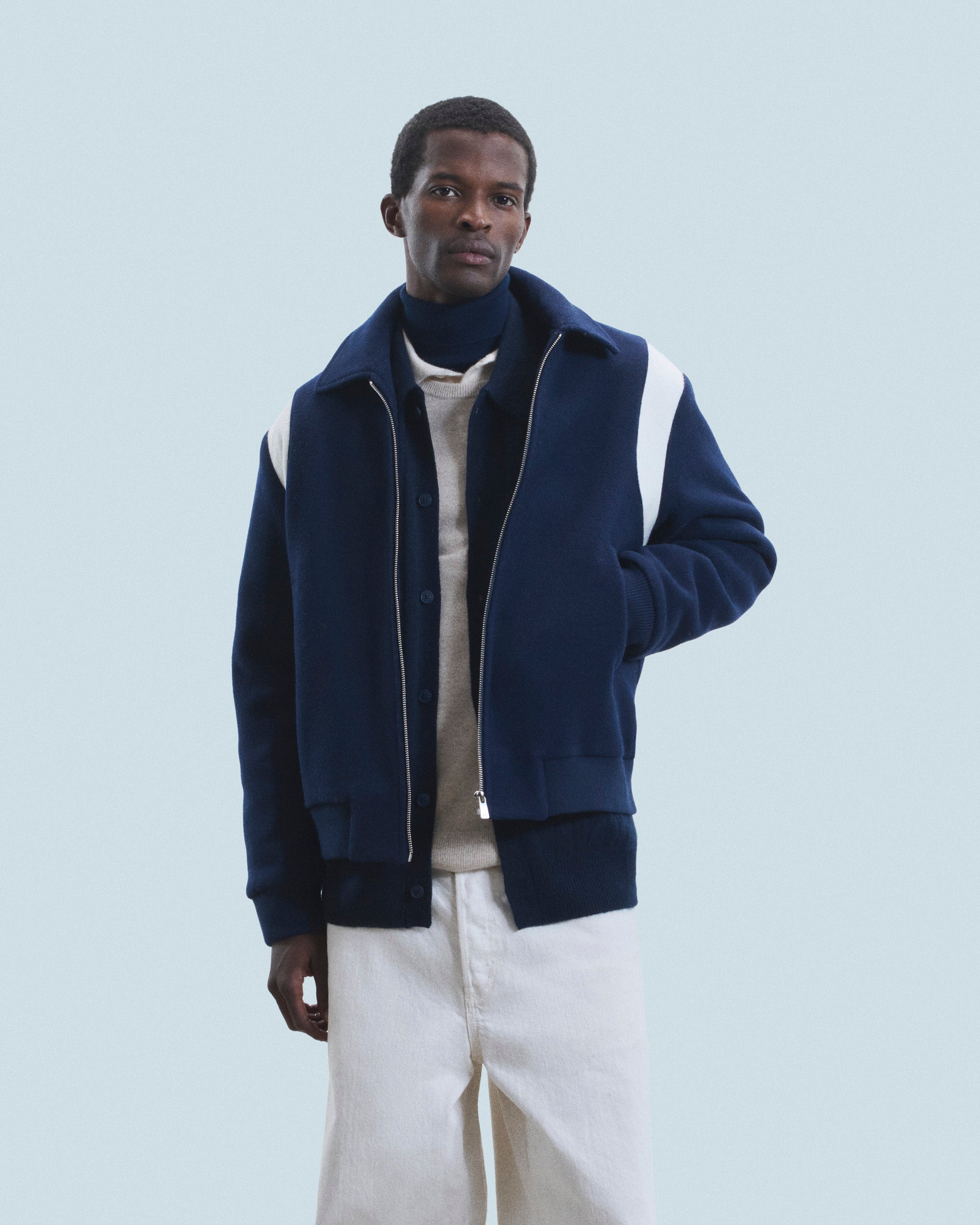 Y. ONLY PORTE / NAVY / NEW / QTY : 47 / Veste - Navy