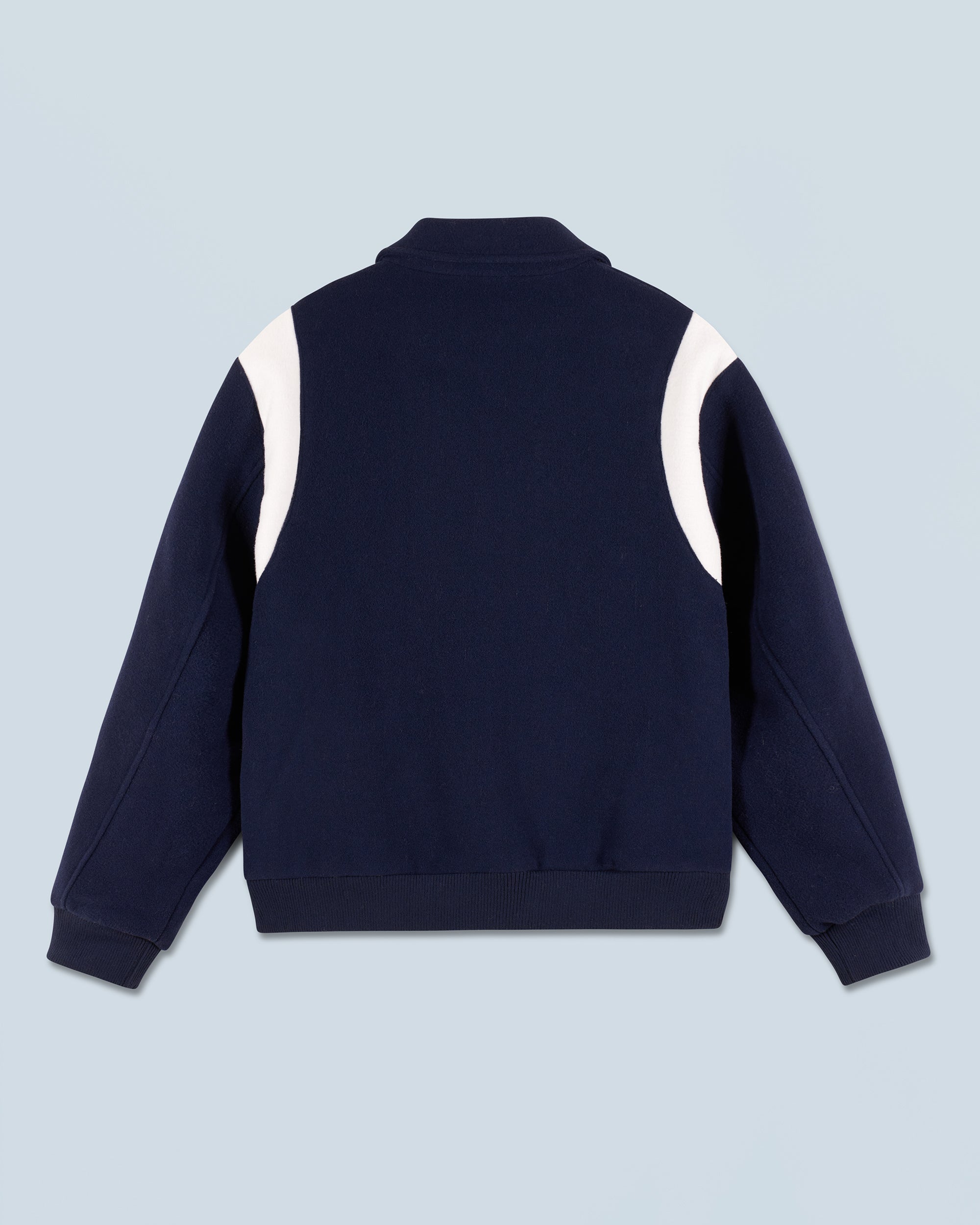 Veste teddy en laine - Navy