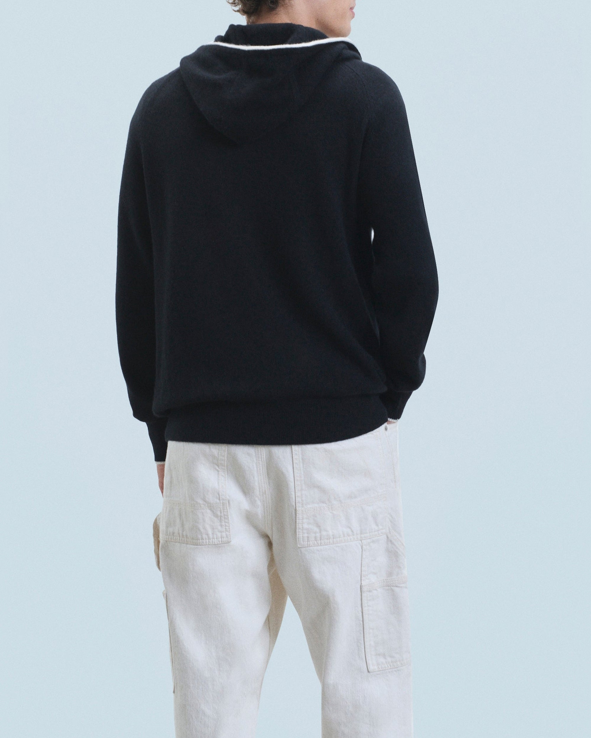 Hoodie en cachemire - Noir