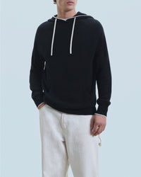 Hoodie en cachemire - Noir