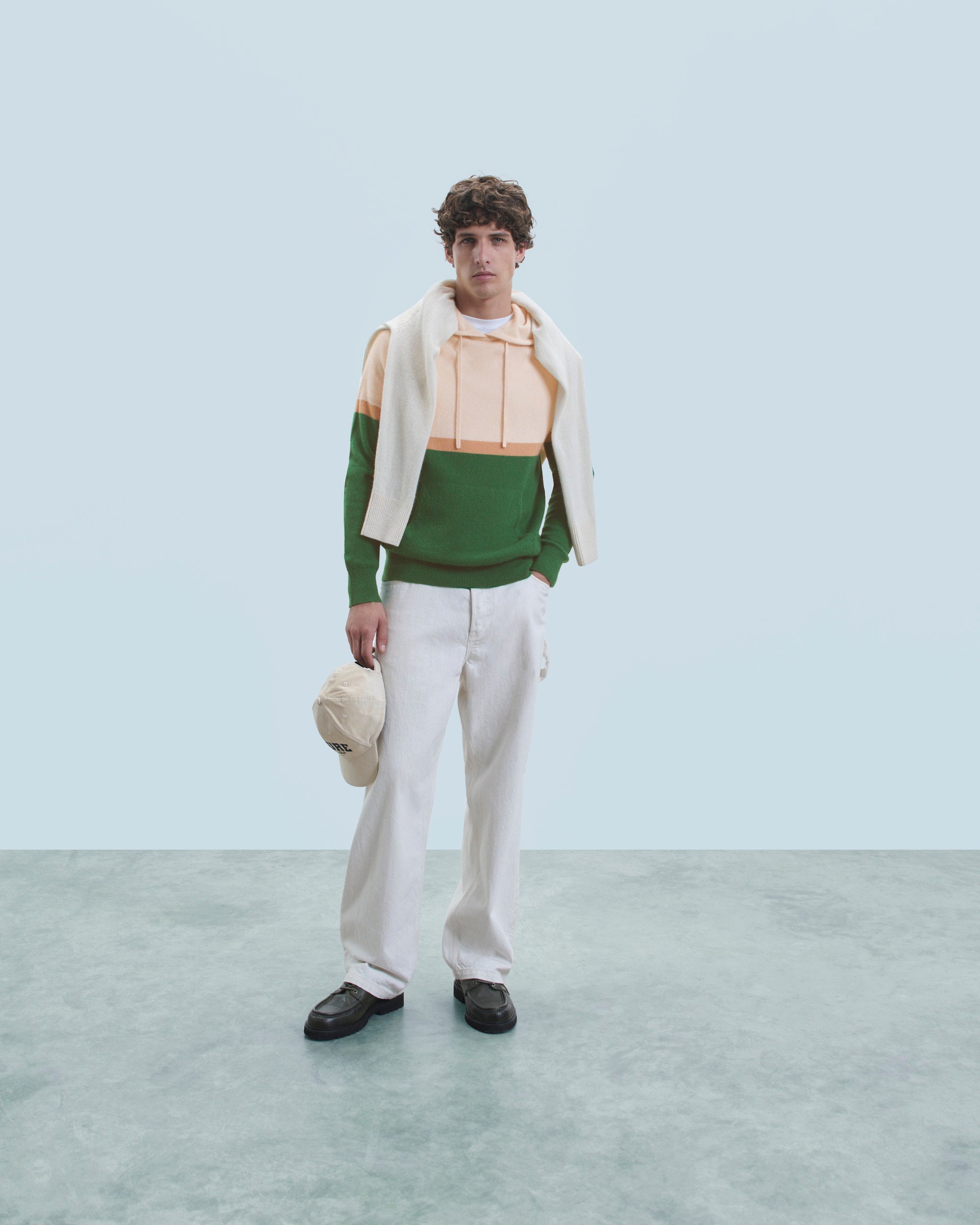 FOREST GREEN / NEW / QTY : 12 / Pull Hoodie Color Block - Forest Green