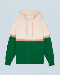 FOREST GREEN / NEW / QTY : 12 / Pull Hoodie Color Block - Forest Green