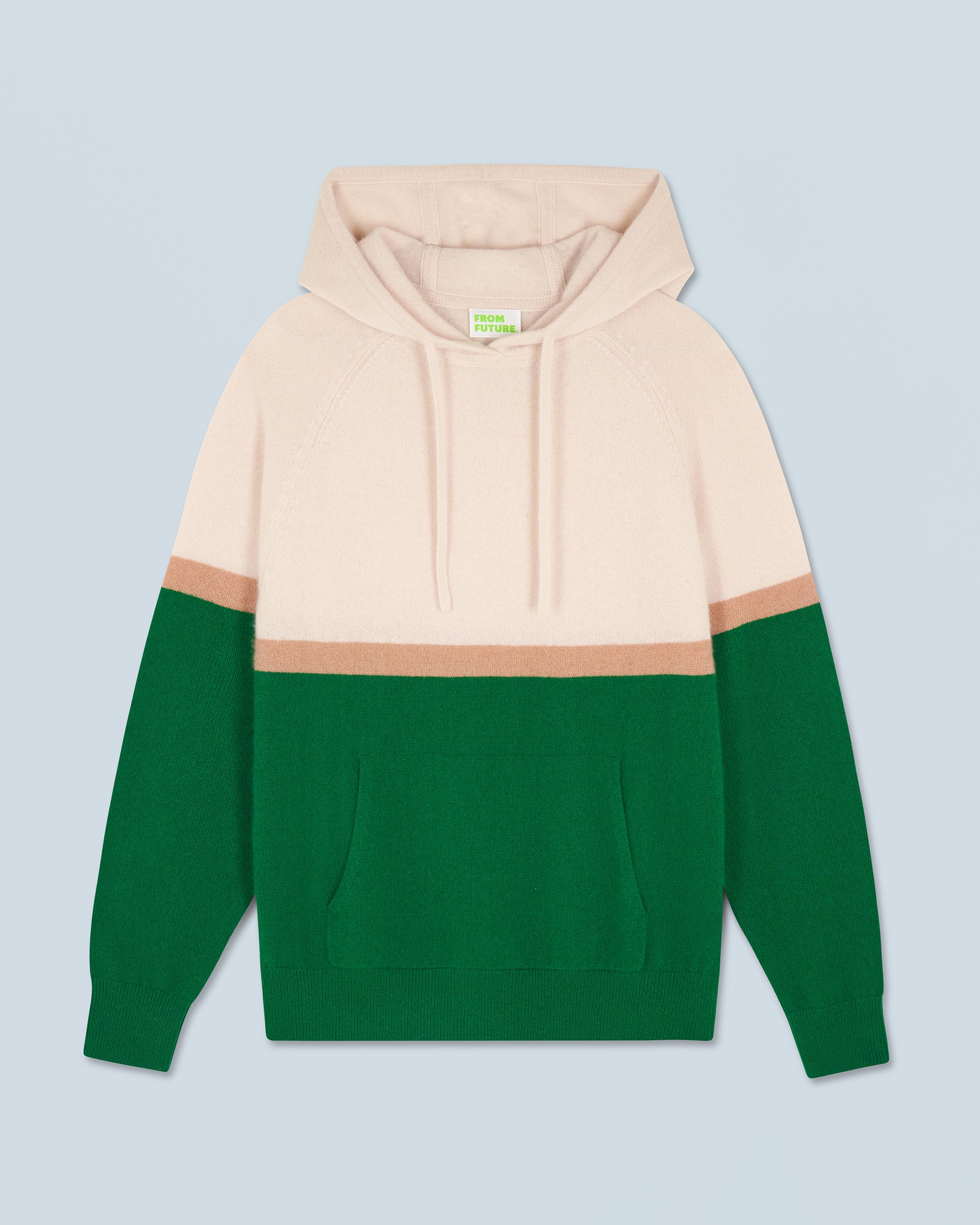FOREST GREEN / NEW / QTY : 12 / Pull Hoodie Color Block - Forest Green