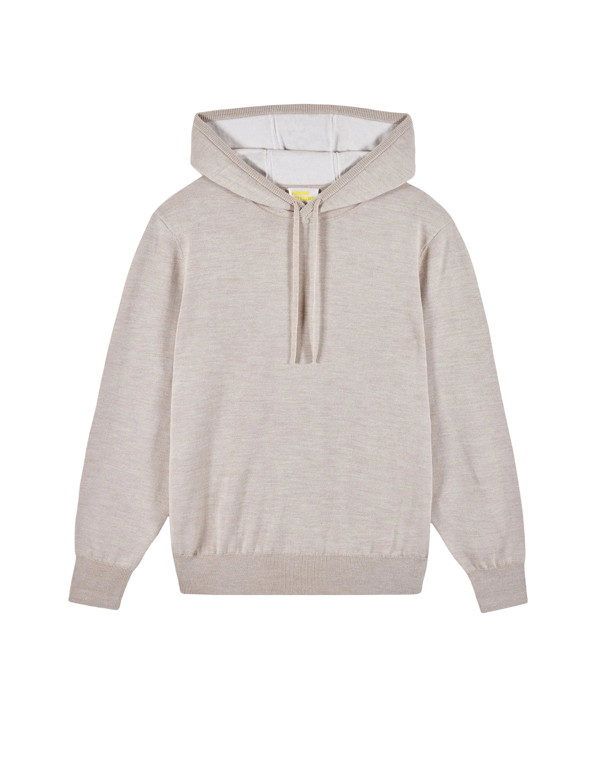 Pull à capuche en laine - Beige Chiné