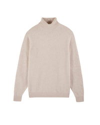 Pull col roulé en cachemire - Beige