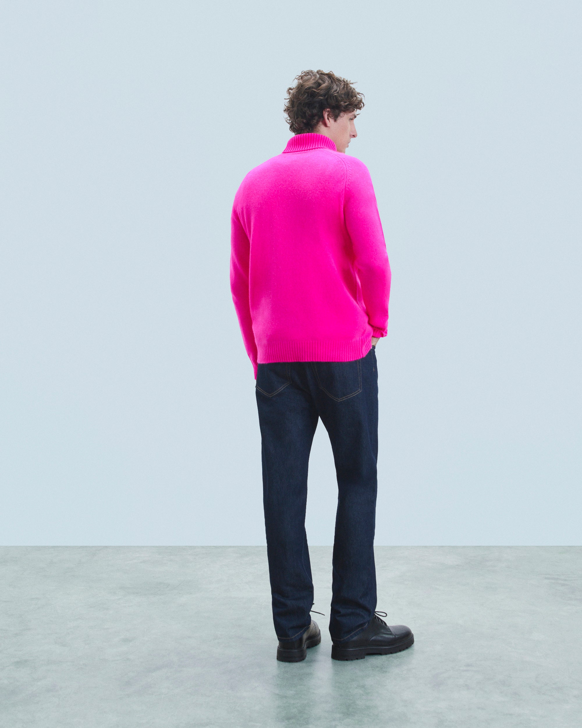 UTOPIC PINK / NEW / QTY : 1 / Pull Col Roulé - Utopic Pink