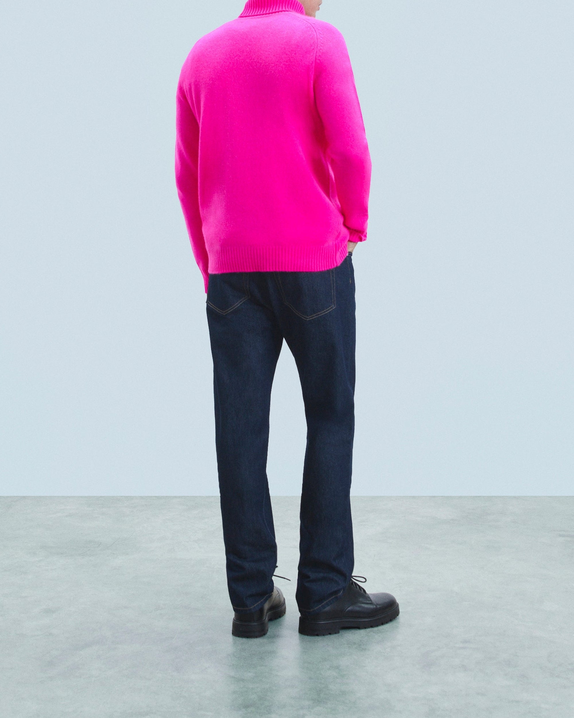 Pull col roulé en cachemire - Utopic Pink