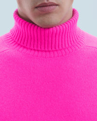 Pull col roulé en cachemire - Utopic Pink