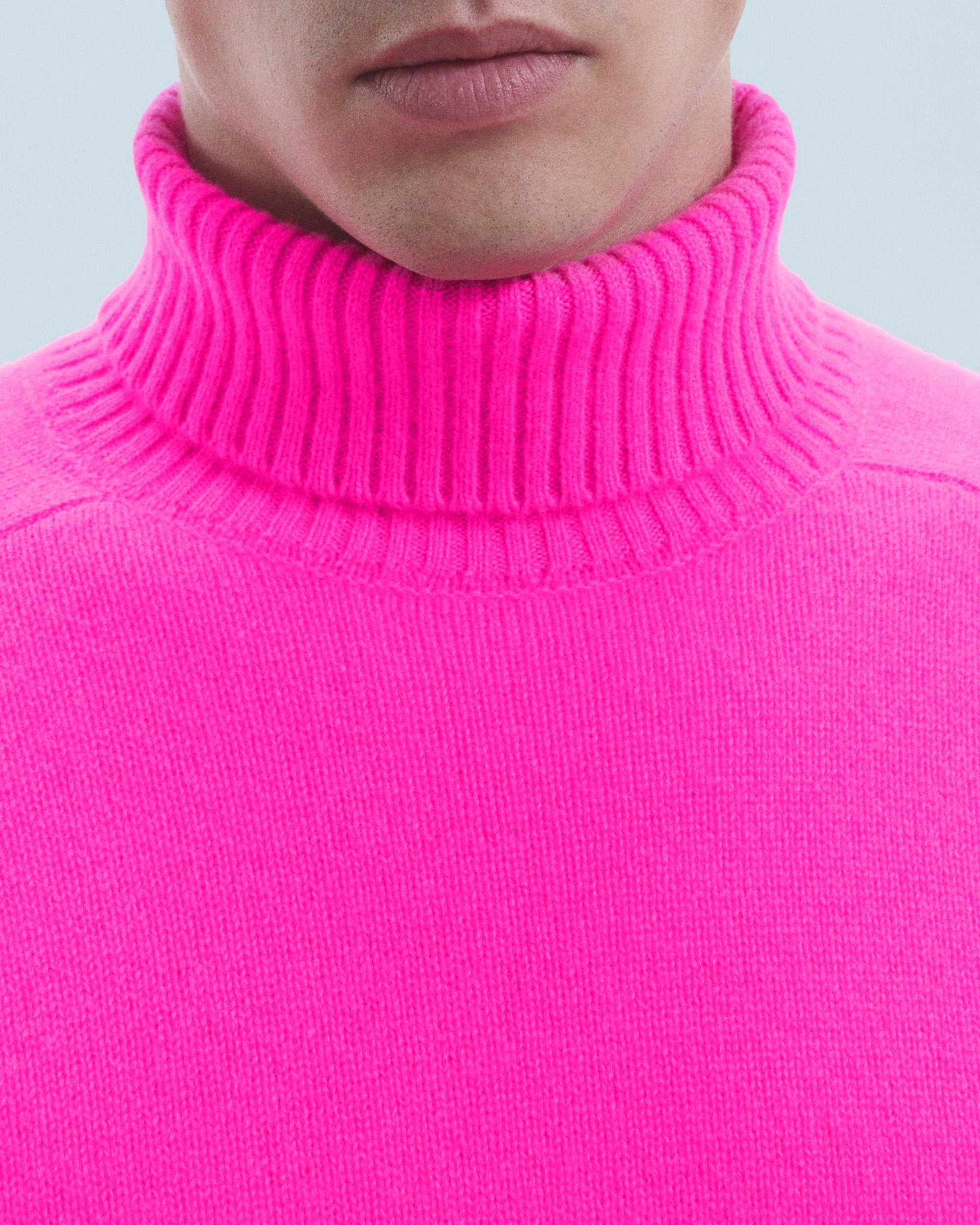 Pull col roulé en cachemire - Utopic Pink