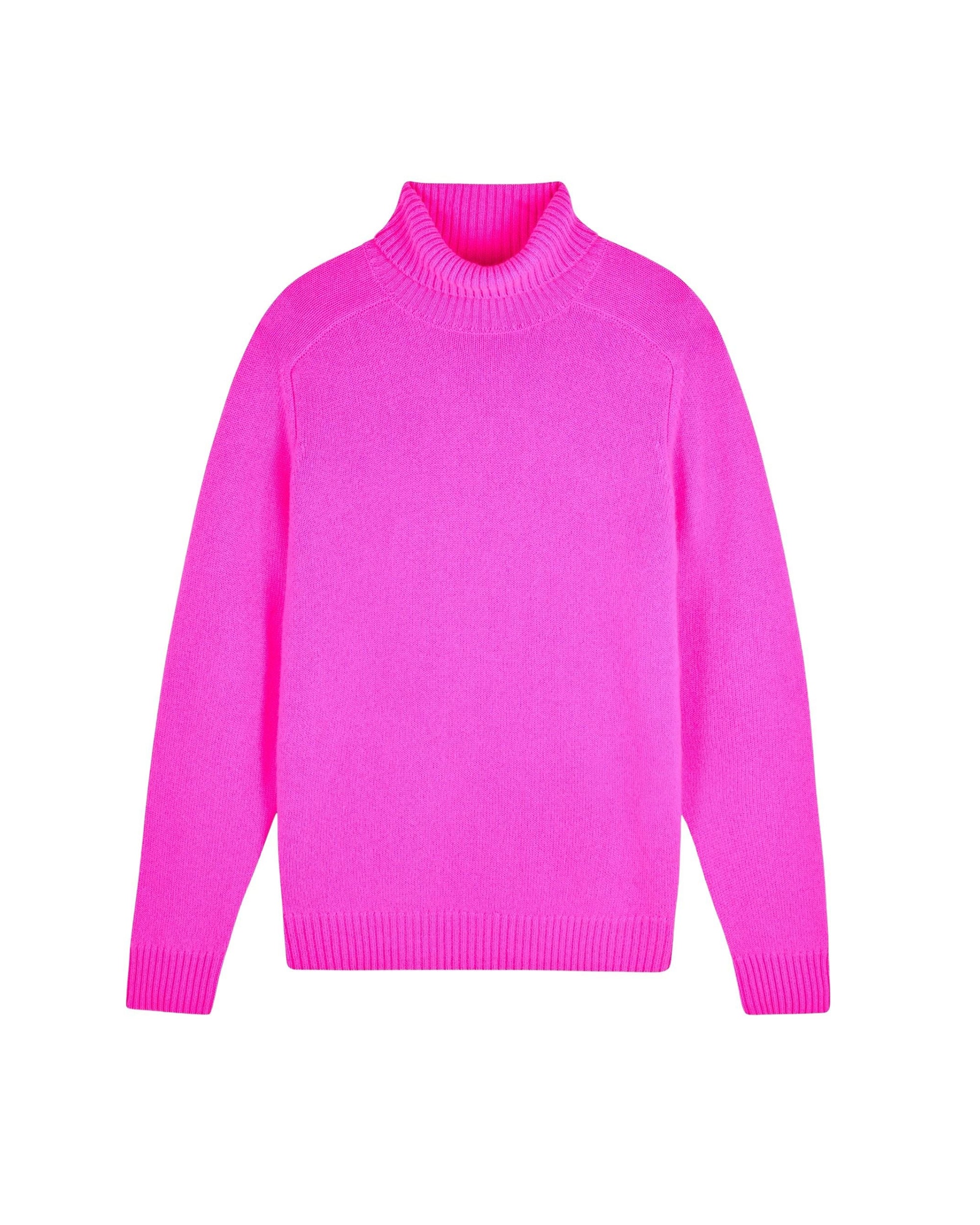 Pull col roulé en cachemire - Utopic Pink