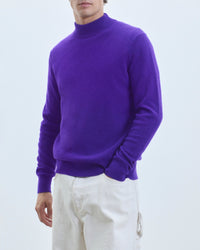 Pull à col montant en cachemire - Intense Purple
