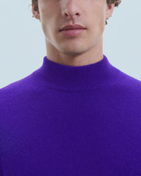 Pull à col montant en cachemire - Intense Purple