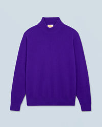 INTENSE PURPLE / NEW / QTY : 2 / Pull Col Montant Basique Léger - Intense Purple