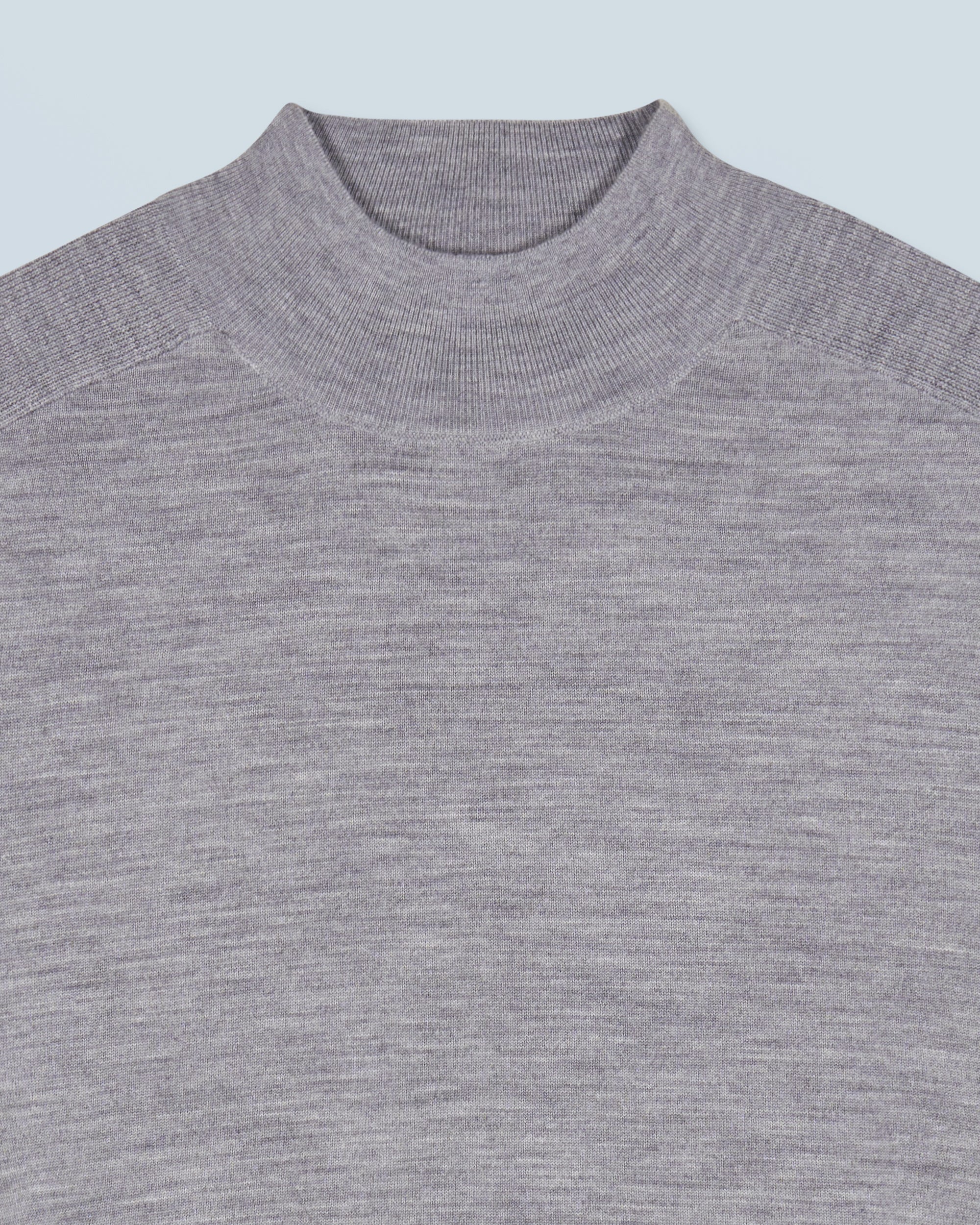 GRIS CHINE FONCE / DJV / QTY : 12 / Pull Col Montant - Gris Chine Fonce