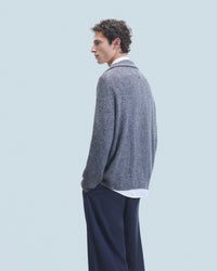 BLACK MOULINE / DJV / QTY : 0 / Pull Col Camionneur - Black Mouline