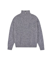 ZZ HORS LIGNE Pull col Camionneur en cachemire - Black Mouline