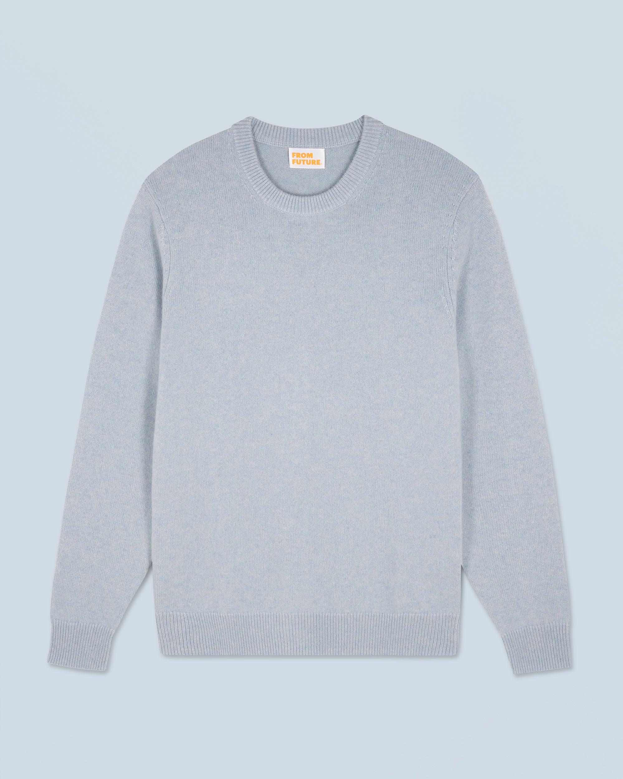 ICED BLUE / NEW / QTY : 7 / Pull Col Rond Basique - Iced Blue