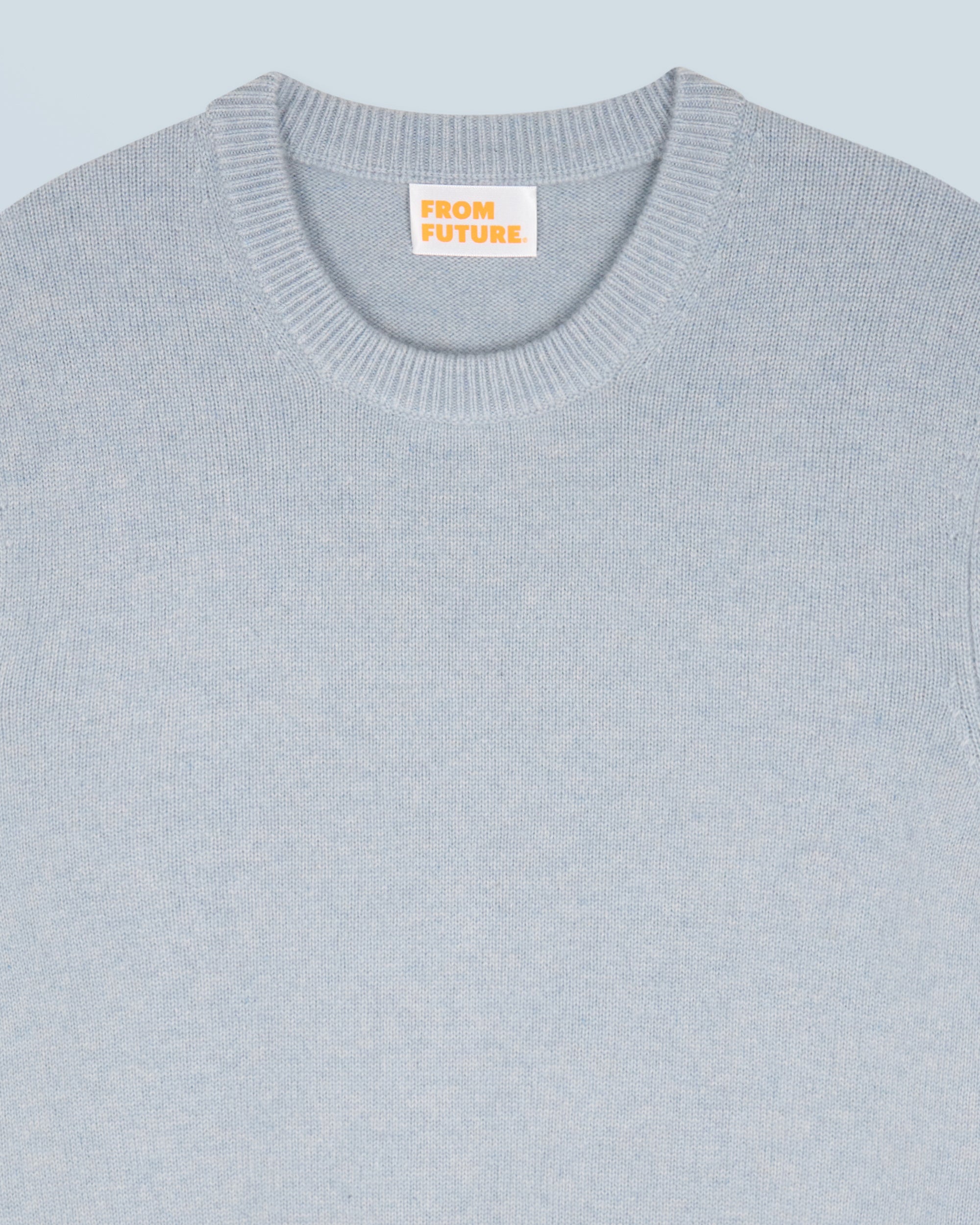 Pull à col rond en cachemire - Iced Blue