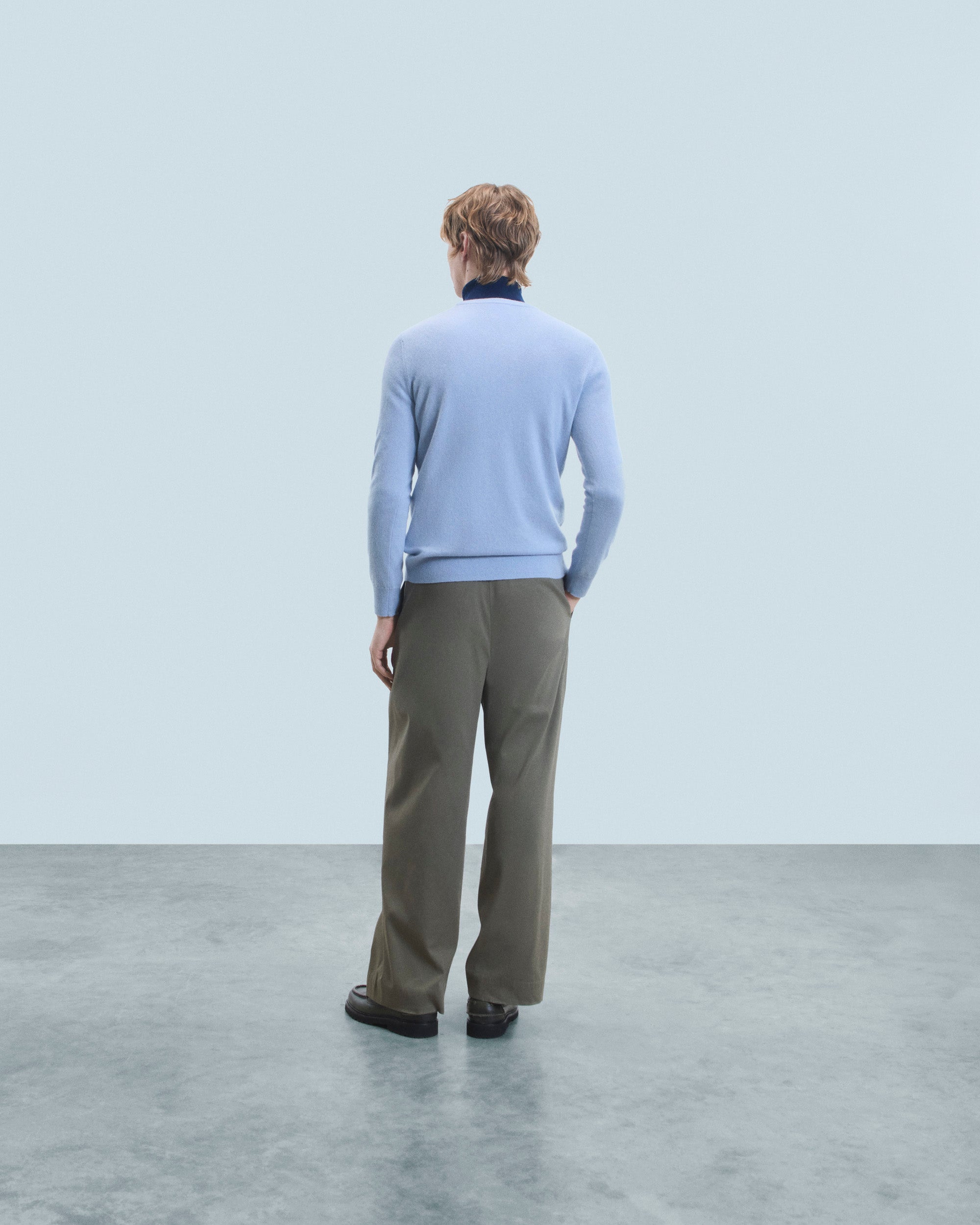 CLOUD BLUE / NEW / QTY : 9 / Pull Col Rond Basique - Cloud Blue