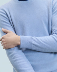 CLOUD BLUE / NEW / QTY : 9 / Pull Col Rond Basique - Cloud Blue