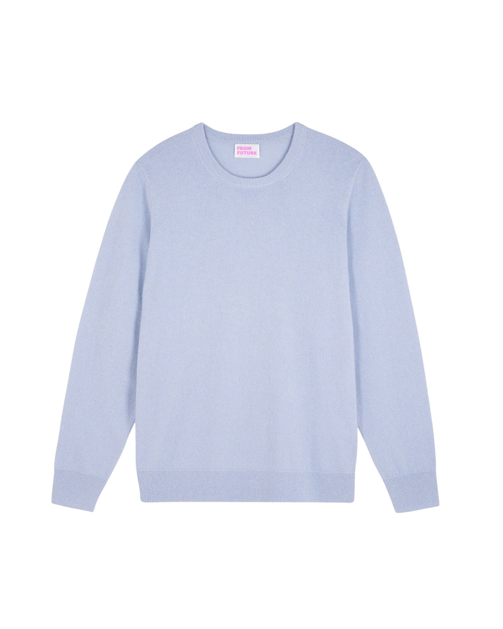 Pull à col rond en cachemire - Cloud Blue
