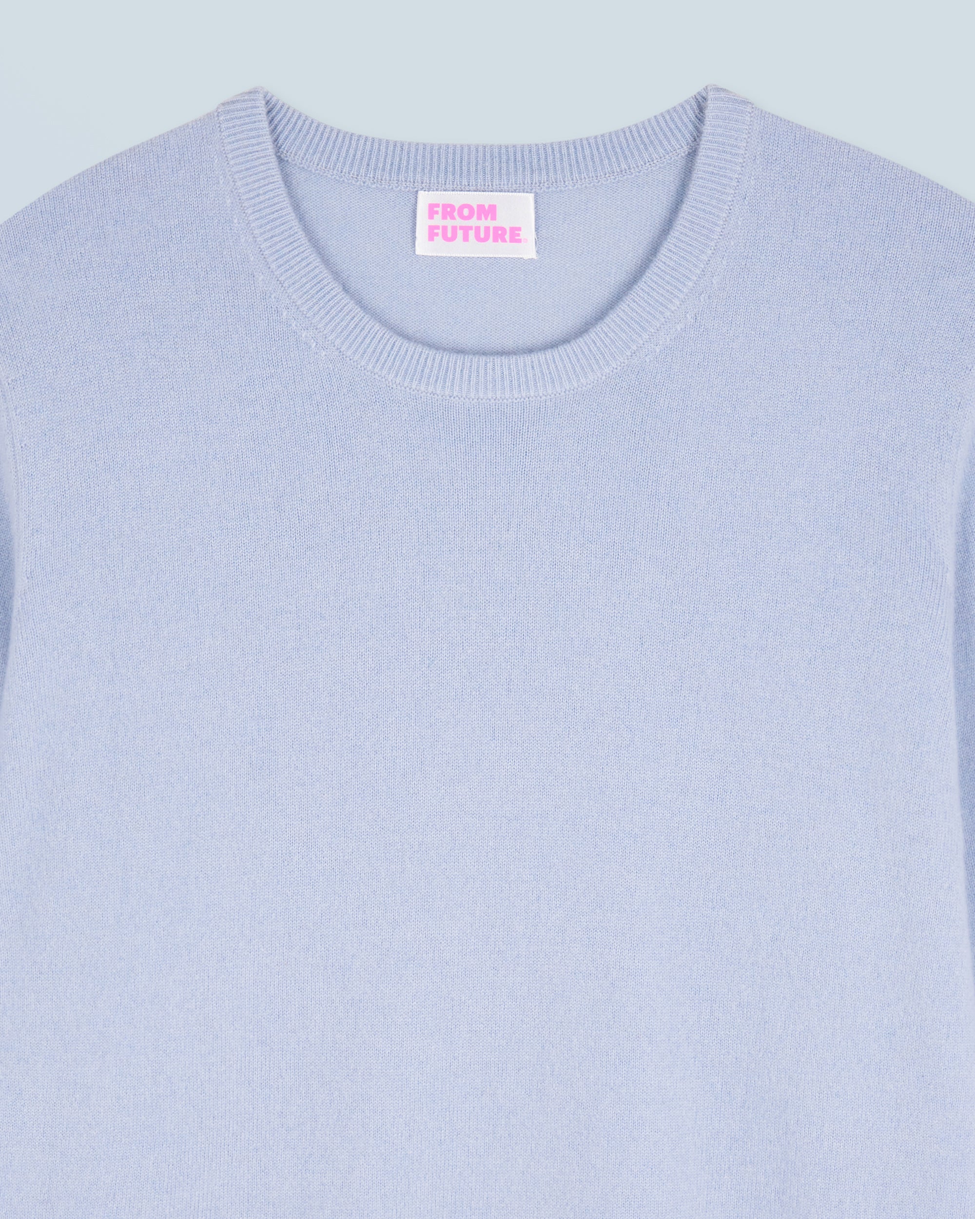 Pull à col rond en cachemire - Cloud Blue