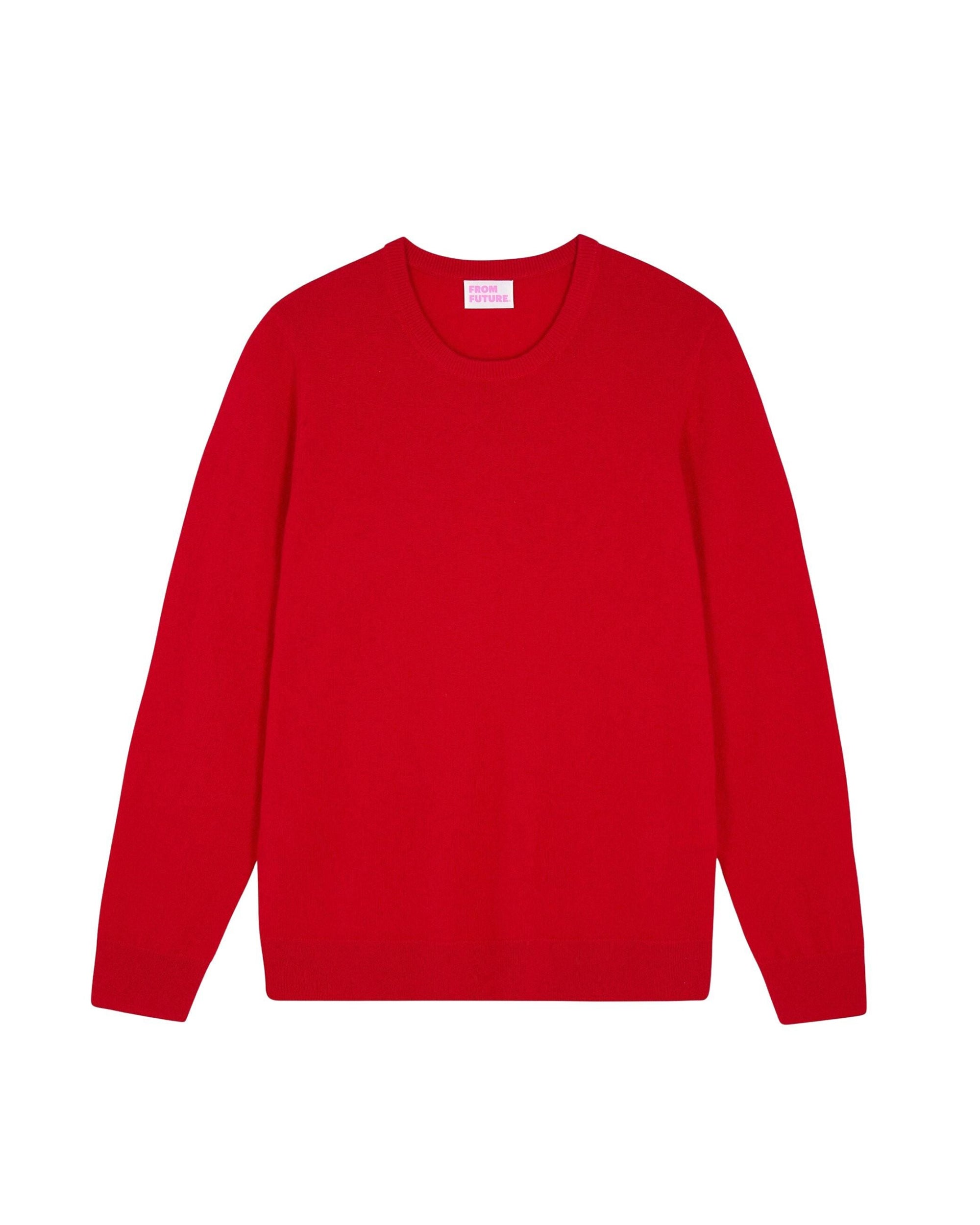 Cashmere round-neck jumper - Dark Red