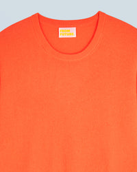UTOPIC ORANGE / NEW / QTY : 17 / Pull Col Rond Basique - Utopic Orange