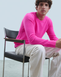 UTOPIC PINK / NEW / QTY : 4 / Pull Col Rond Basique - Utopic Pink