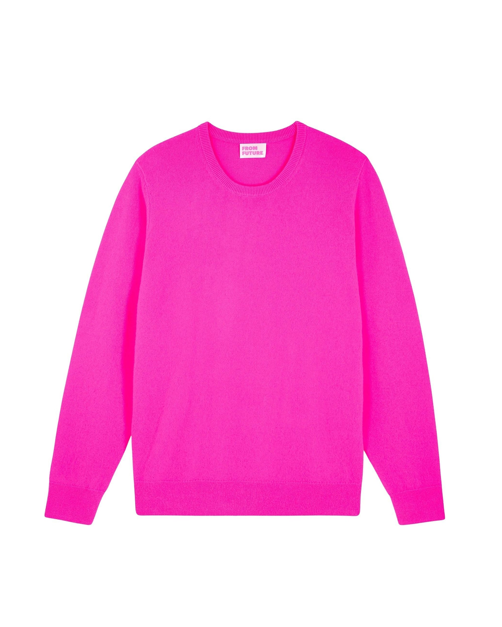 Pull à col rond en cachemire - Utopic Pink