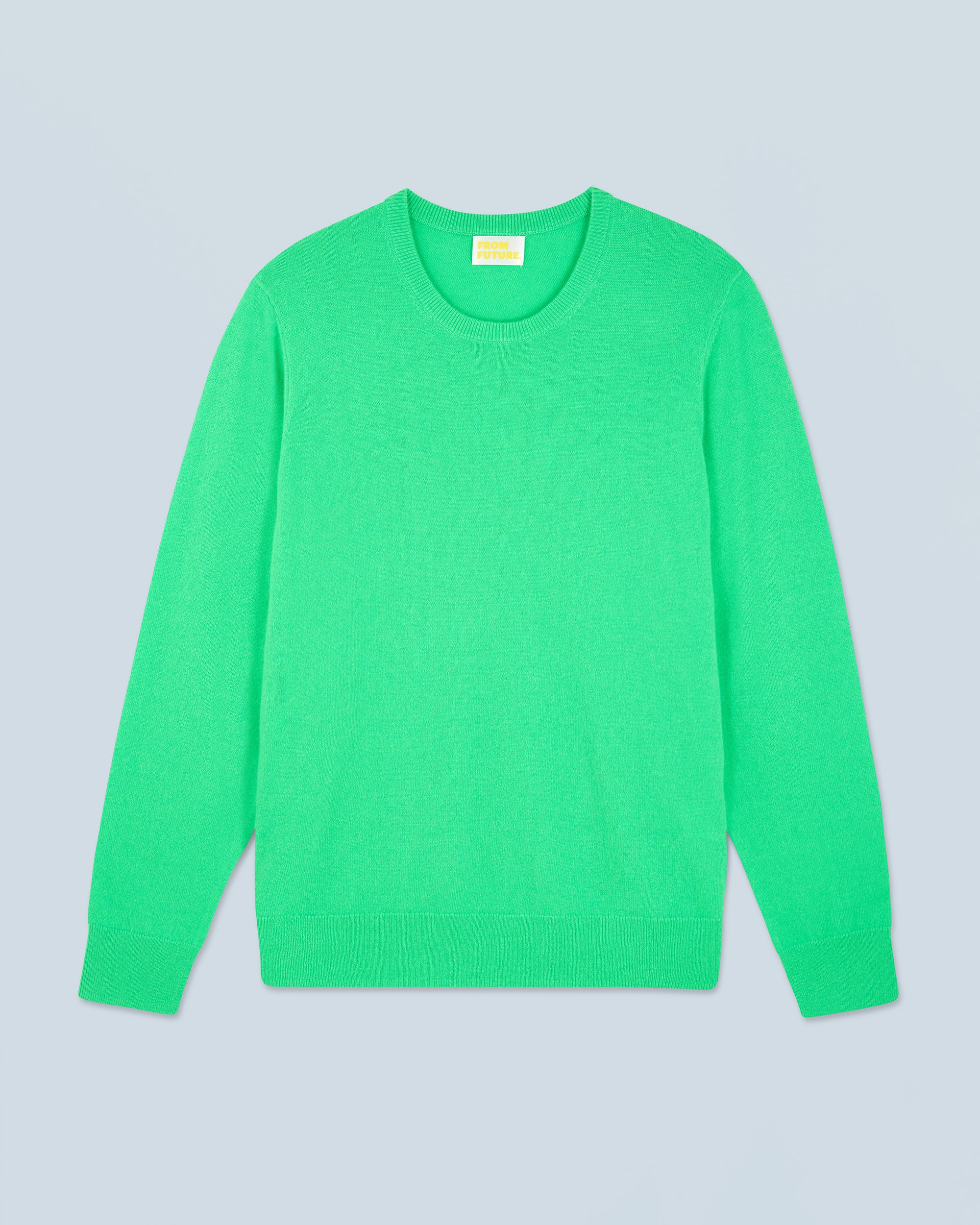 UTOPIC GREEN / NEW / QTY : 10 / Pull Col Rond Basique - Utopic Green