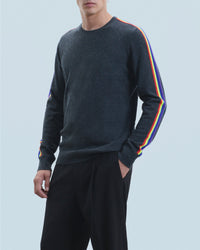 Pull à col rond en cachemire - Anthracite