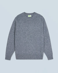 MOONLIGHT BLUE MOULINE / NEW / QTY : 15 / Pull Col Rond Raglan - Moonlight Blue Mouline