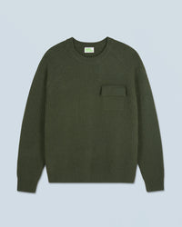 KAKI / NEW / QTY : 3 / Pull Col Rond - Kaki