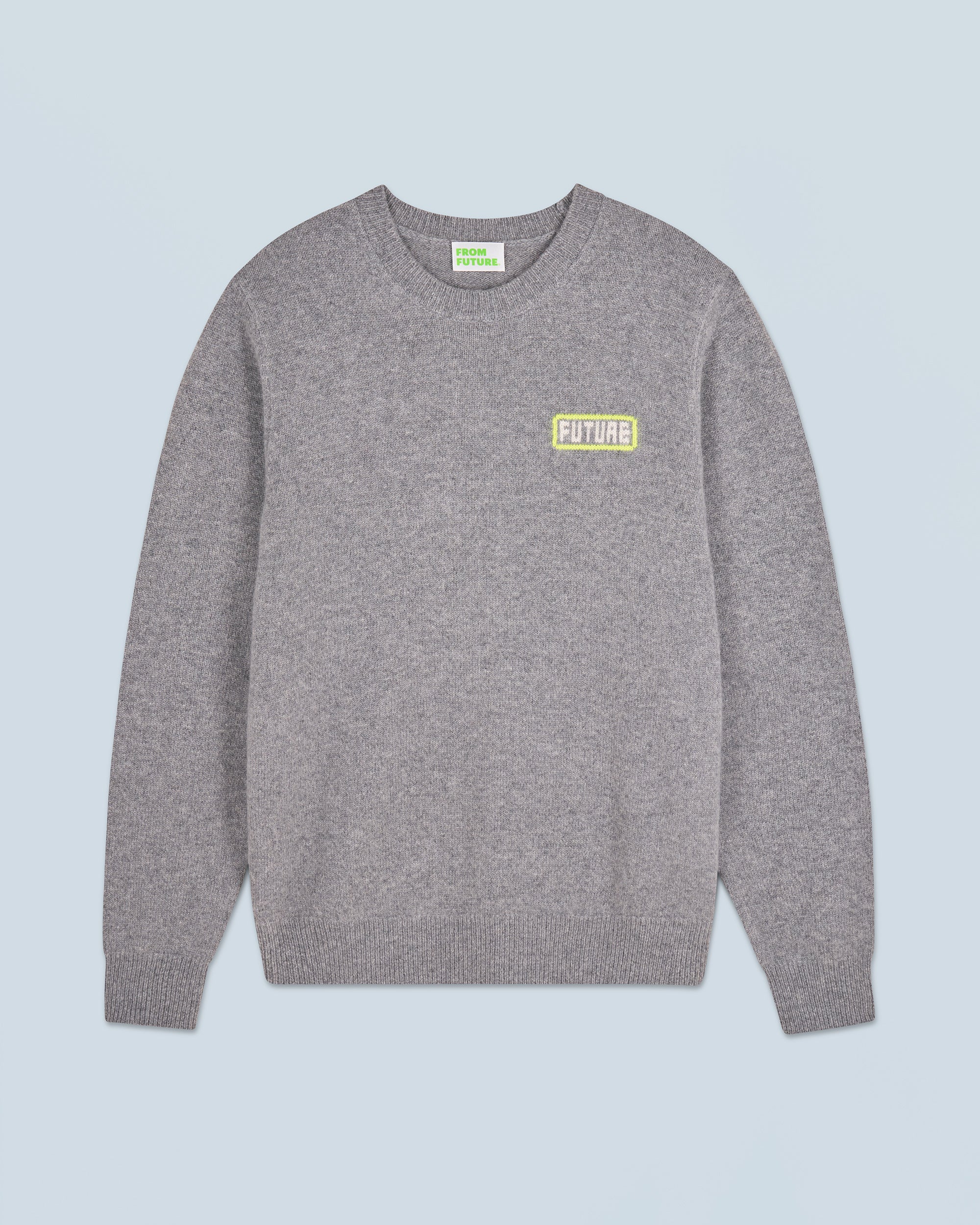 GRIS CHINE FONCE / NEW / QTY : 0 / Pull Col Rond - Gris Chine Fonce