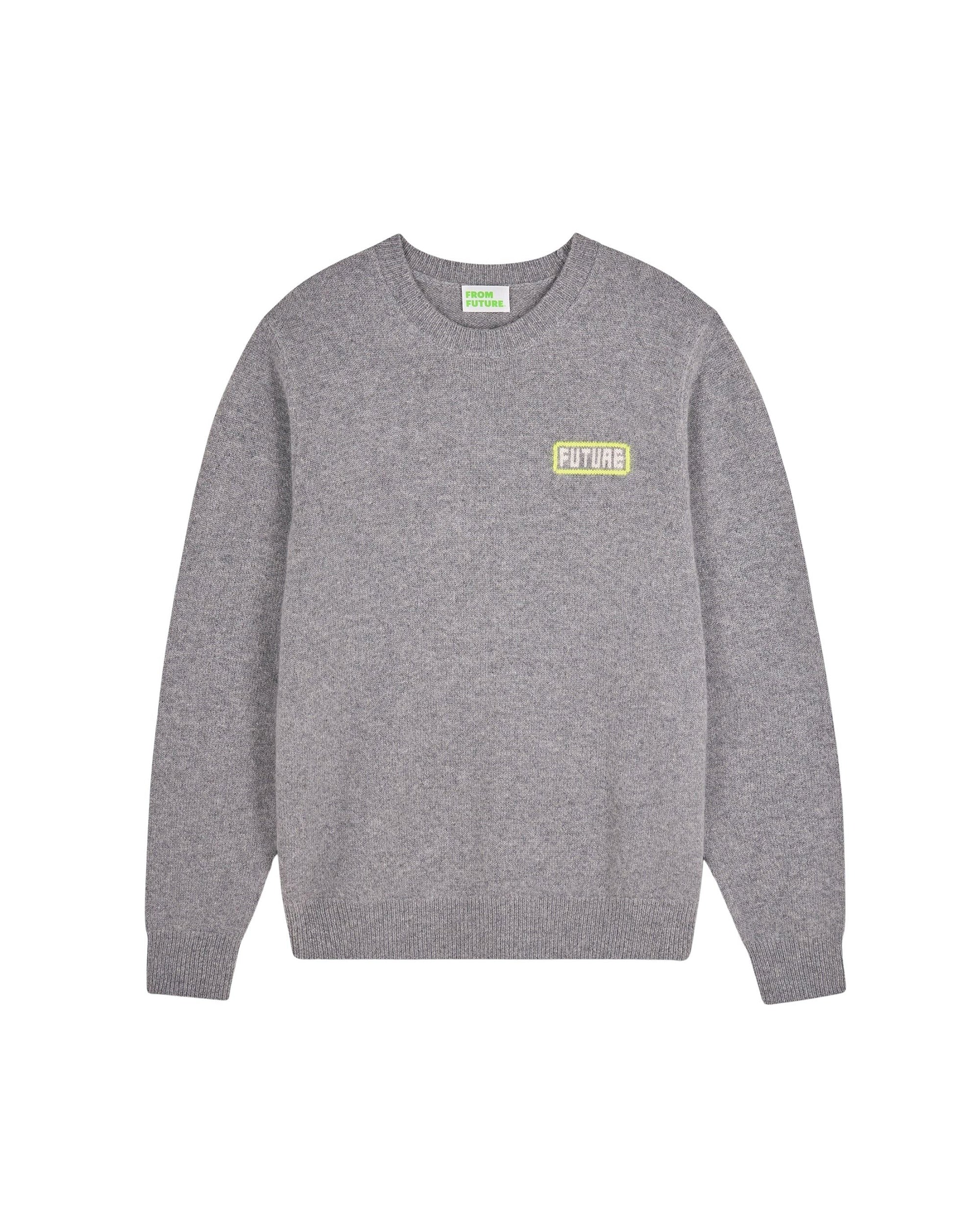 Pull à col rond en cachemire - Gris Chiné Foncé