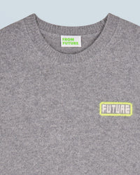 Pull à col rond en cachemire - Gris Chiné Foncé