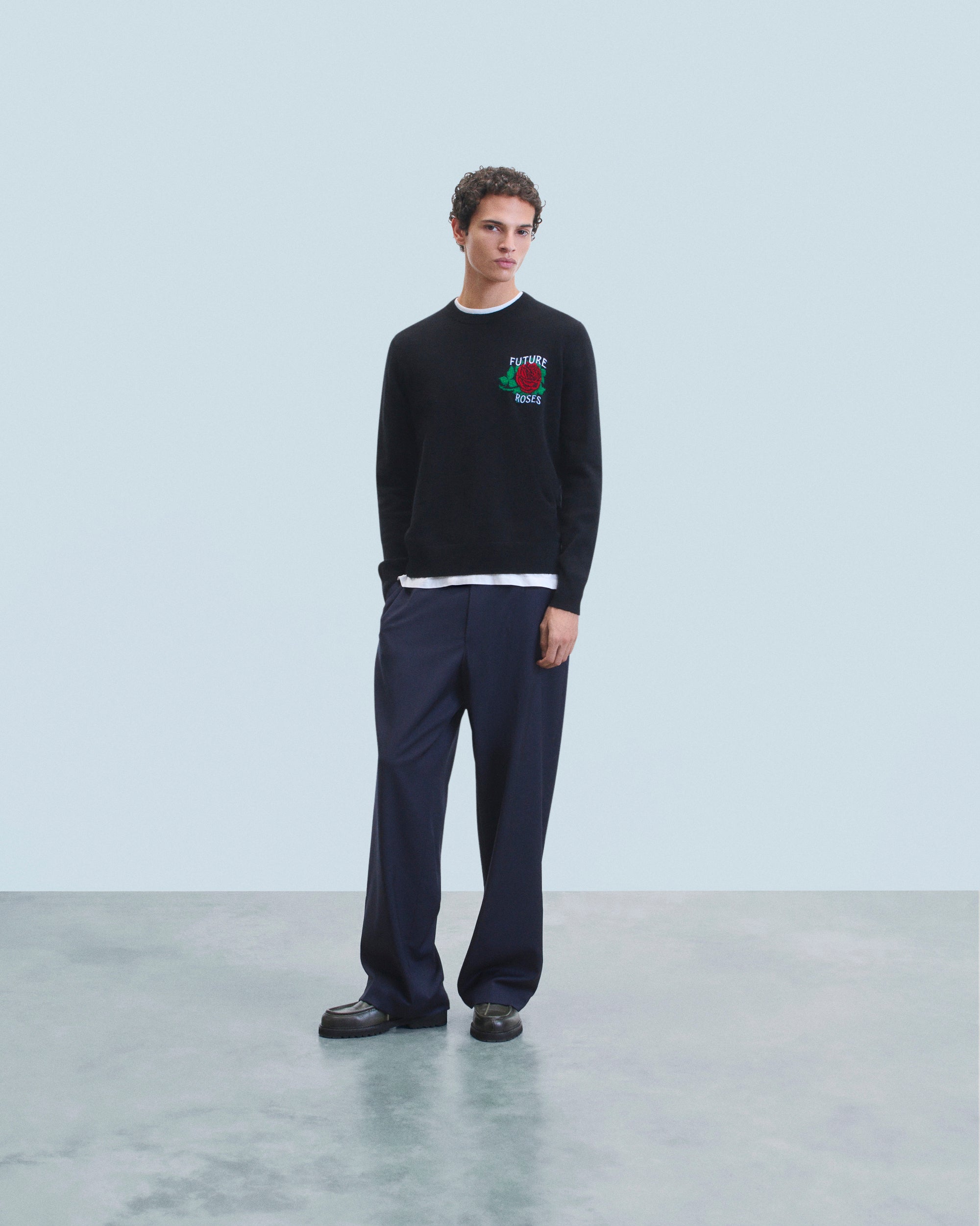 NOIR / DJV / QTY : 0 / Pull Col Rond - Noir