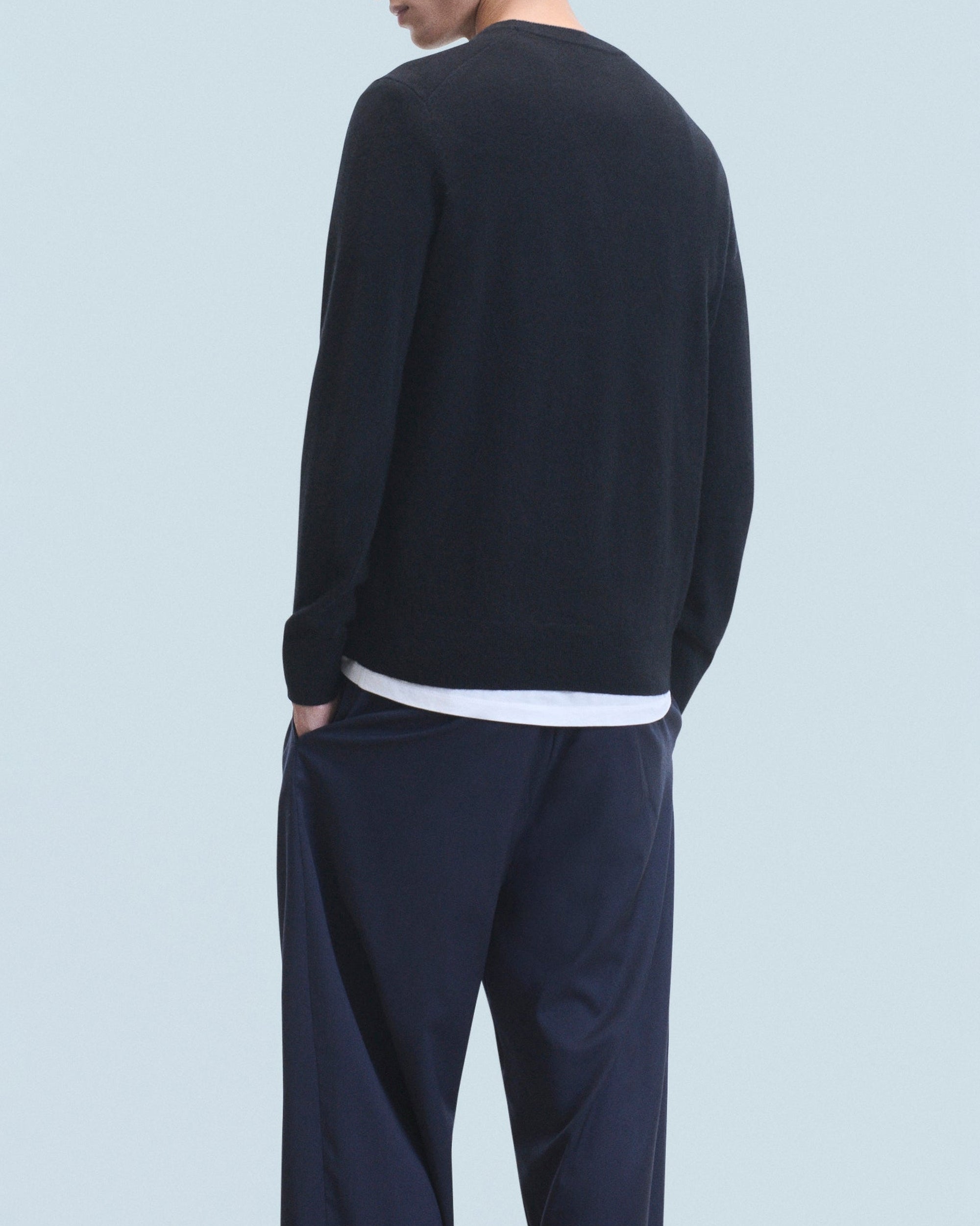 ZZ HORS LIGNE Pull col rond en cachemire - Noir