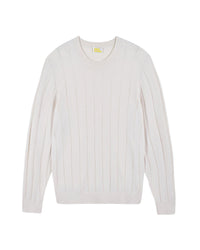 Wool round-neck jumper - Sable