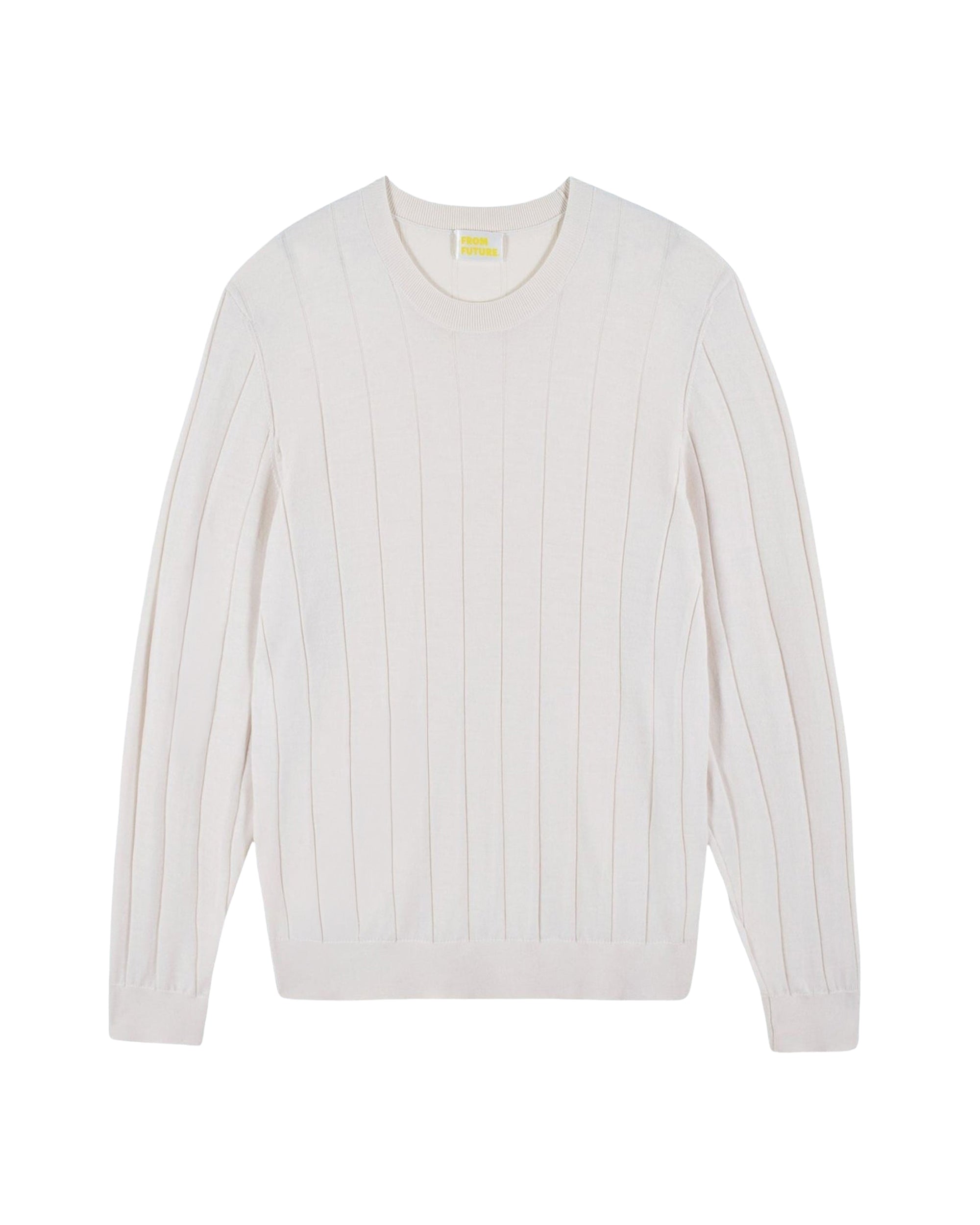 Wool round-neck jumper - Sable