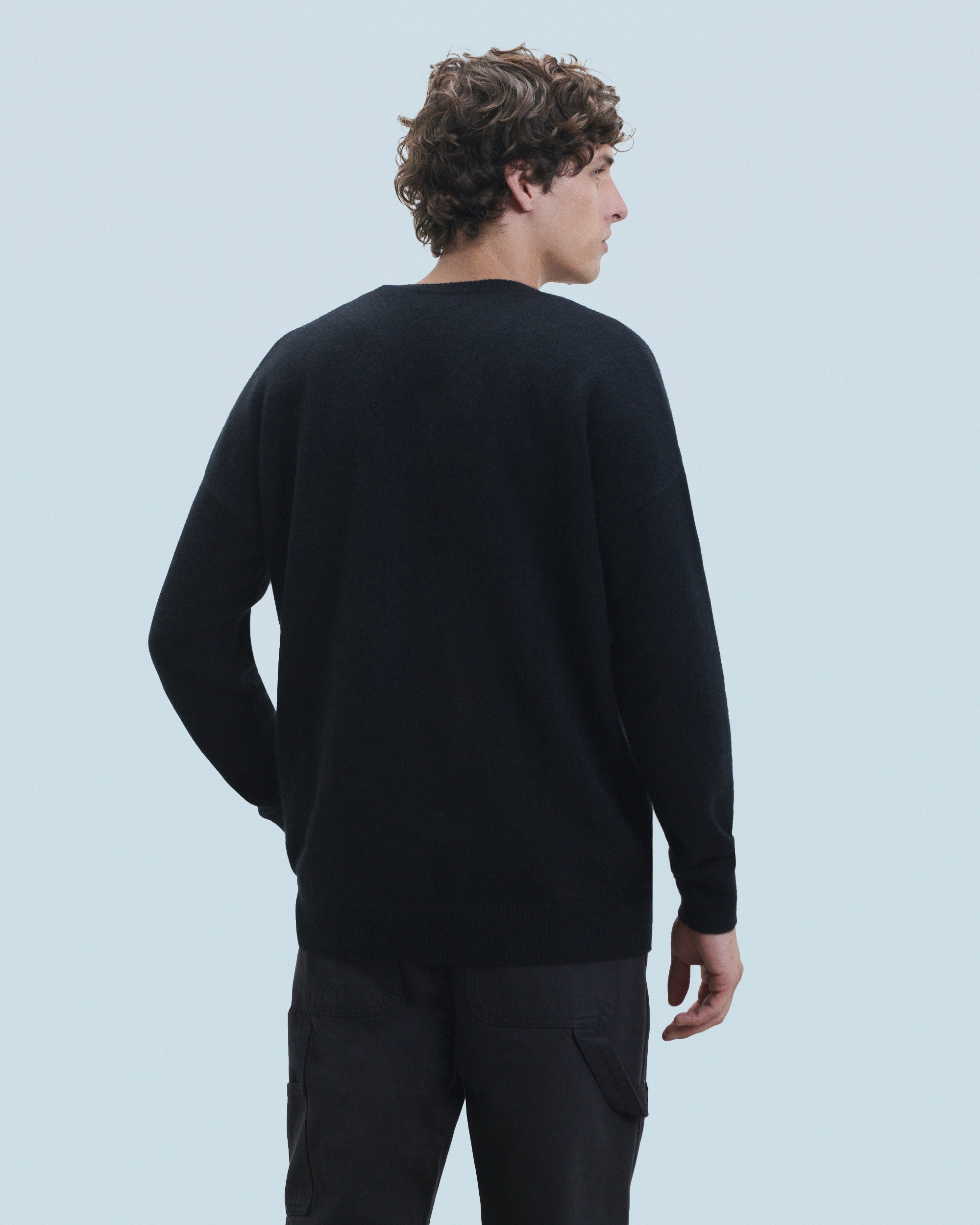 Y. ONLY PORTE / NOIR / DJV / QTY : 2 / Pull Col Rond Love Club - Noir
