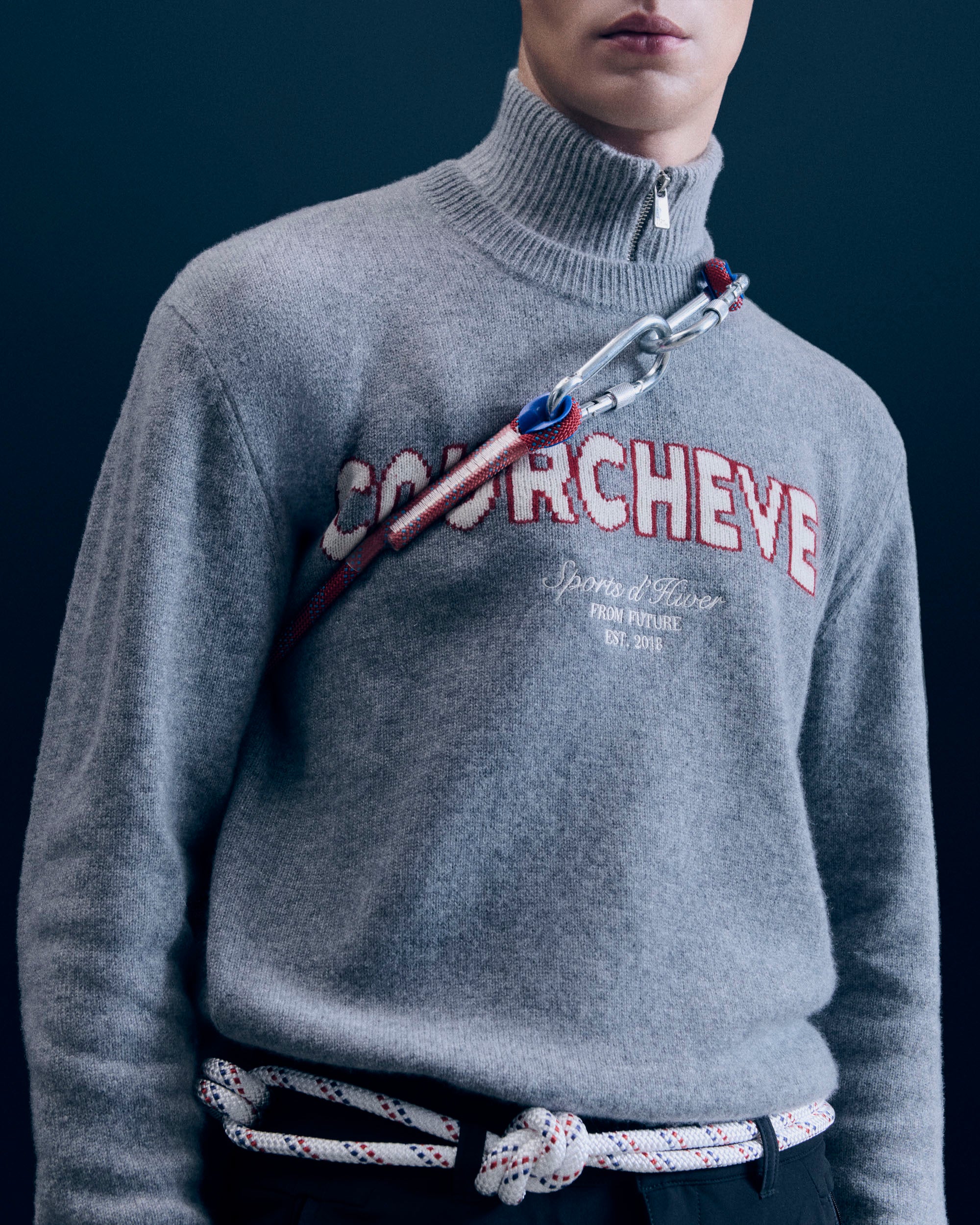 GRIS CHINE FONCE / NEW / QTY : 26 / Pull Col Rond Courchevel - Gris Chine Fonce