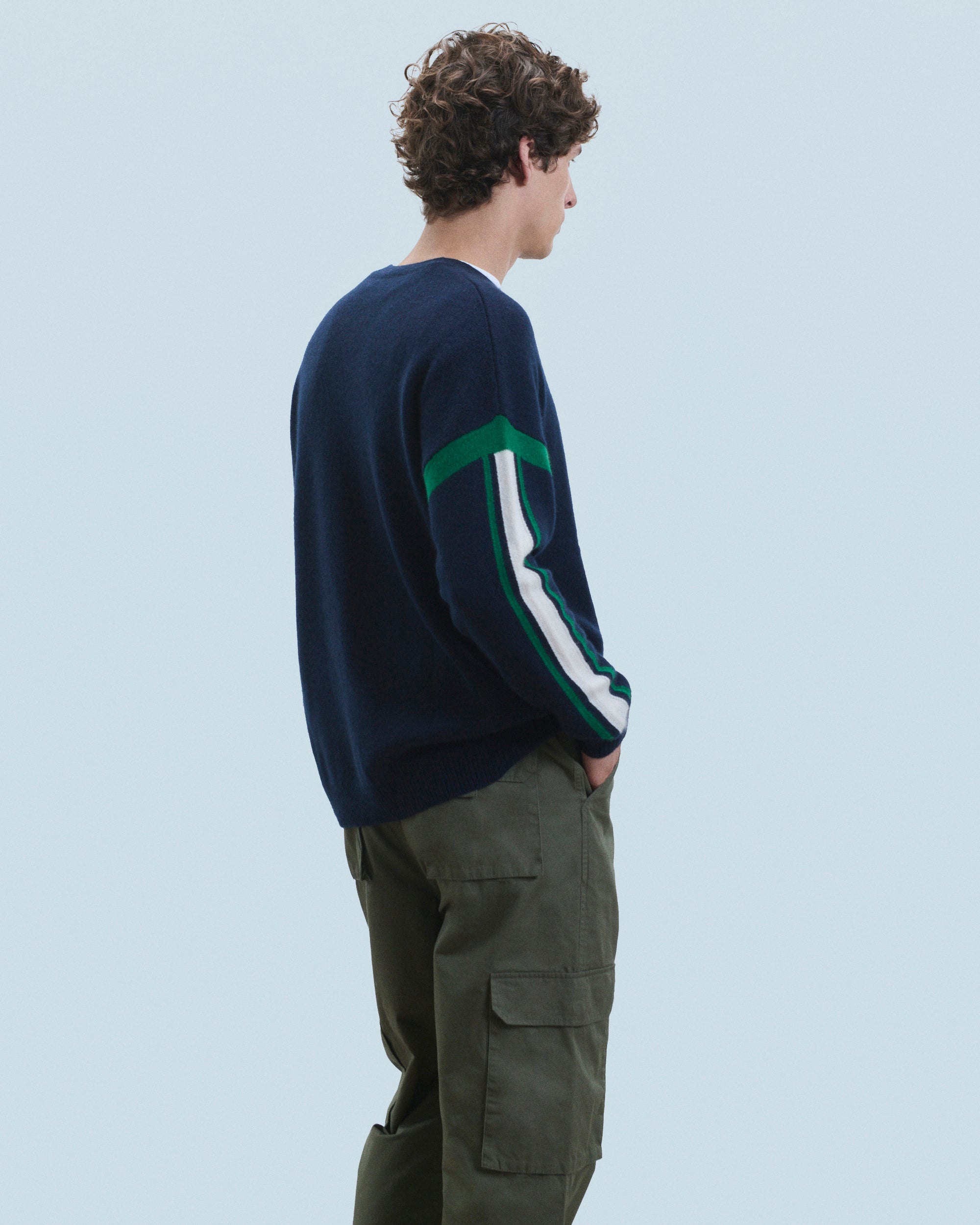 NAVY / NEW / QTY : 1 / Pull Col Rond - Navy