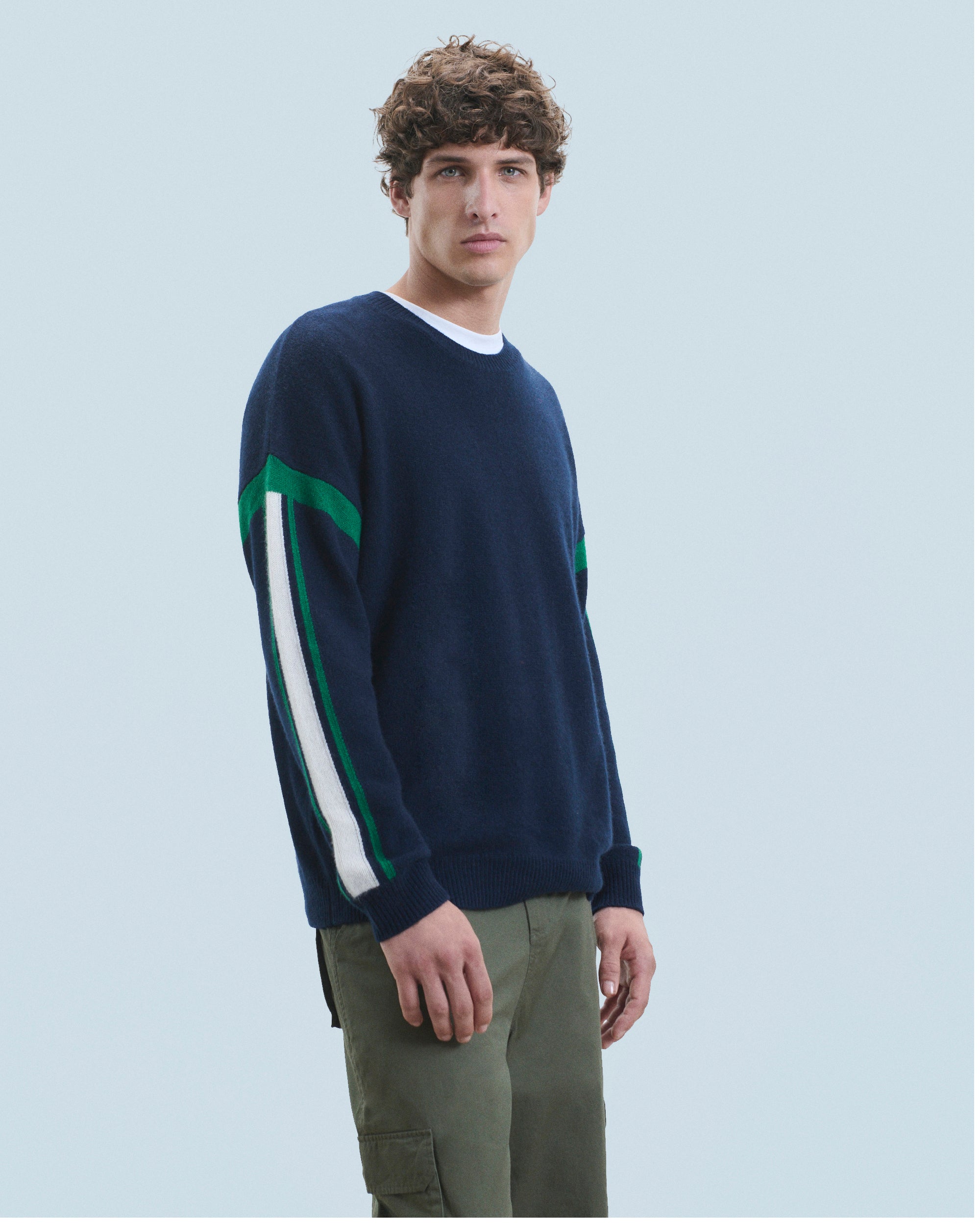 NAVY / NEW / QTY : 1 / Pull Col Rond - Navy