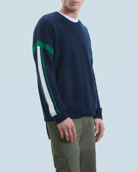 Pull à col rond en cachemire - Navy