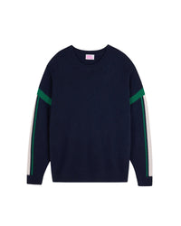 Pull à col rond en cachemire - Navy
