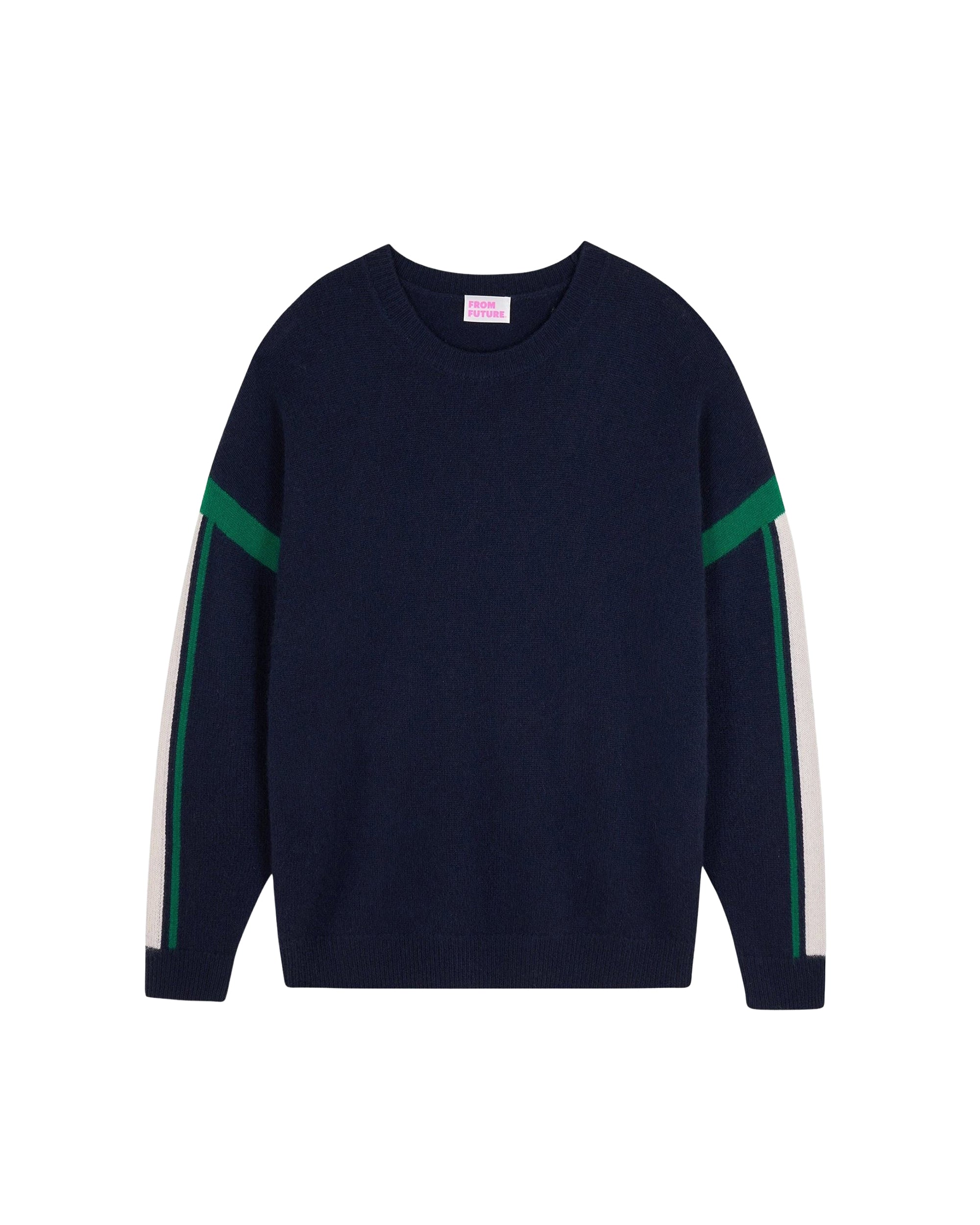 Pull à col rond en cachemire - Navy
